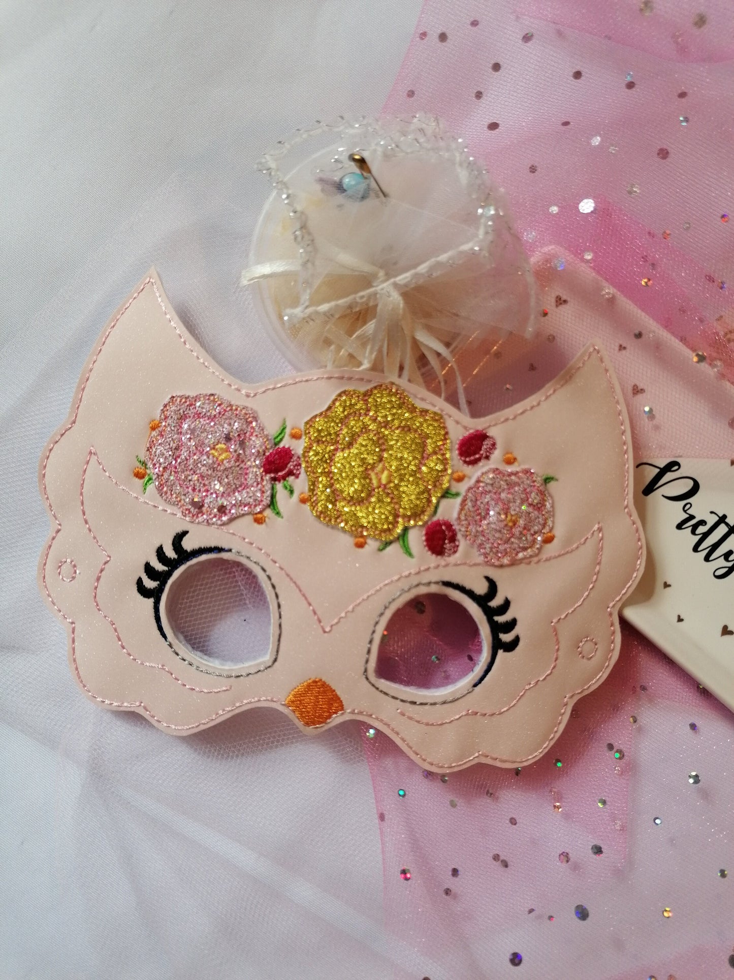 Children's Owl Mask, Handmade Dress-Up Mask, Costume, Perfect Mask for Parties, Kids Mask