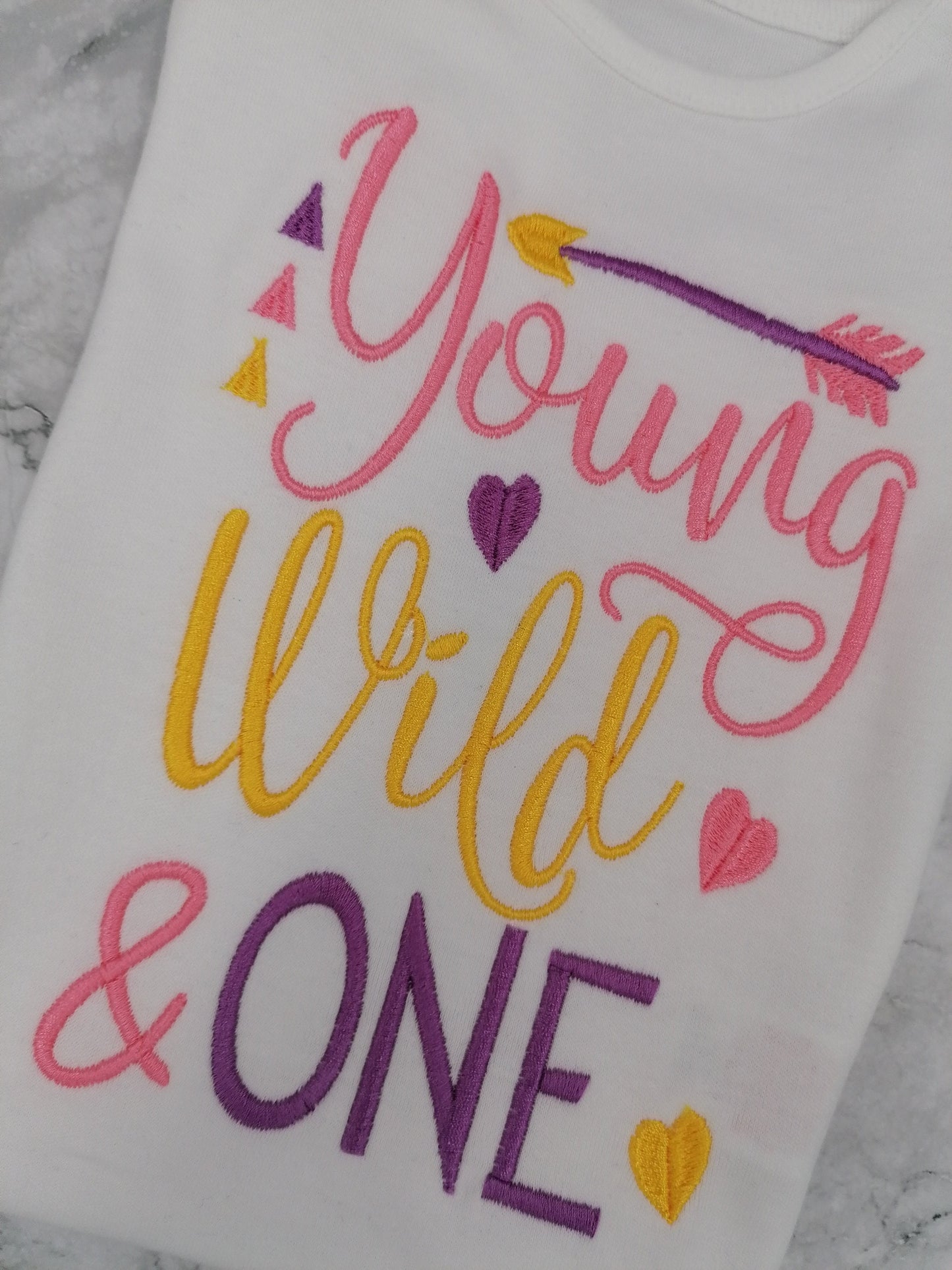 Embroidered Baby Girl Bodysuit, Embroidered Design, Embroidered Baby Clothing, Girl's Clothing