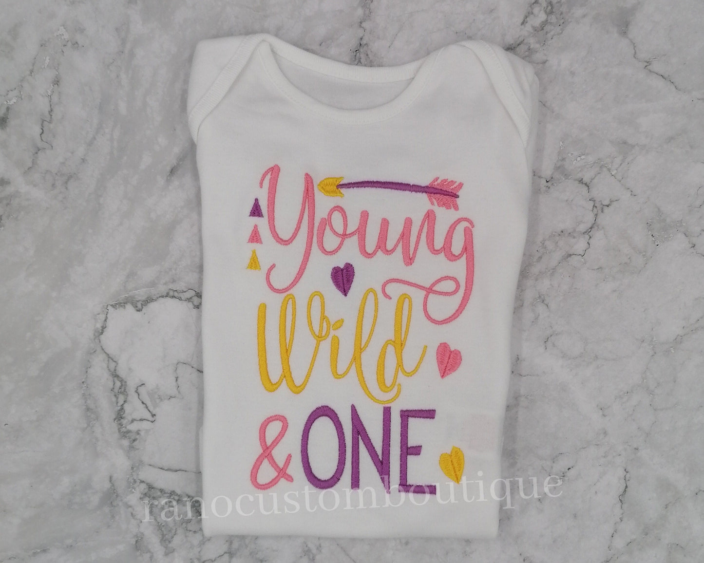 Embroidered Baby Girl Bodysuit, Embroidered Design, Embroidered Baby Clothing, Girl's Clothing