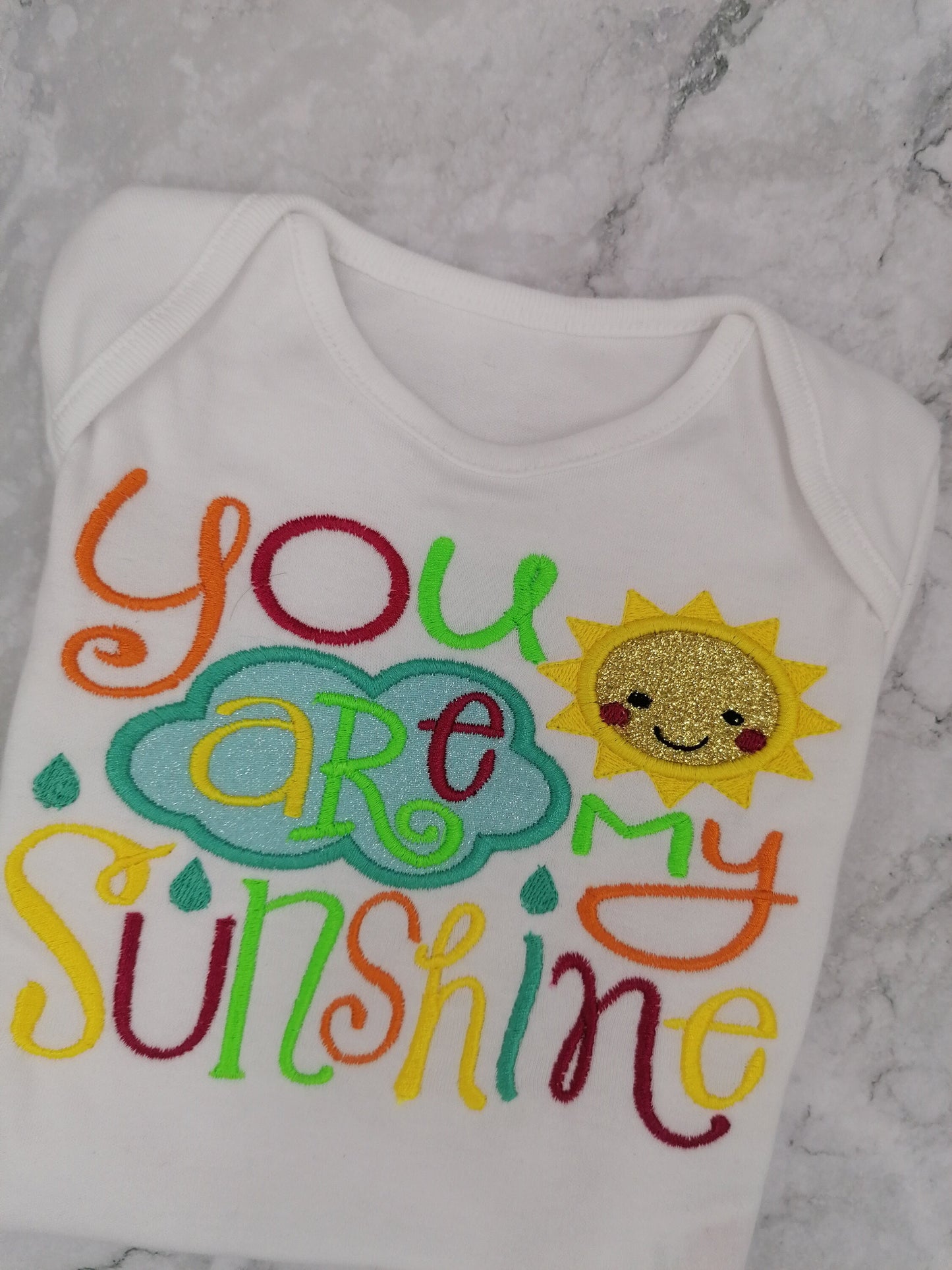 Embroidered Baby Girls Bodysuit, Embroidered Quote Design, Embroidered Girl Clothing, Embroidered Design, Quote Design