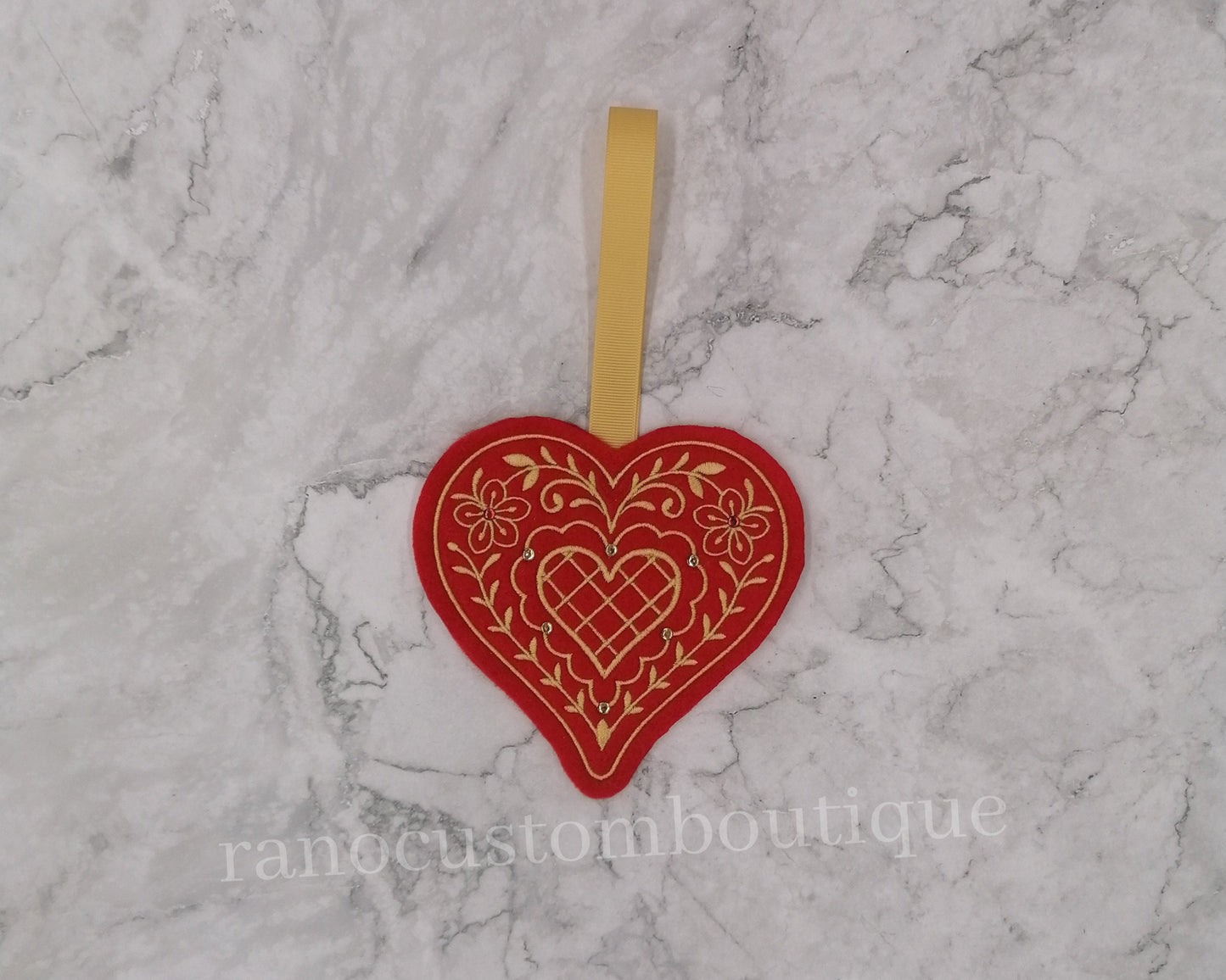 Festive Embroidered design, Festive Ornaments, Hanging Festive Decorations, Holiday Decorations