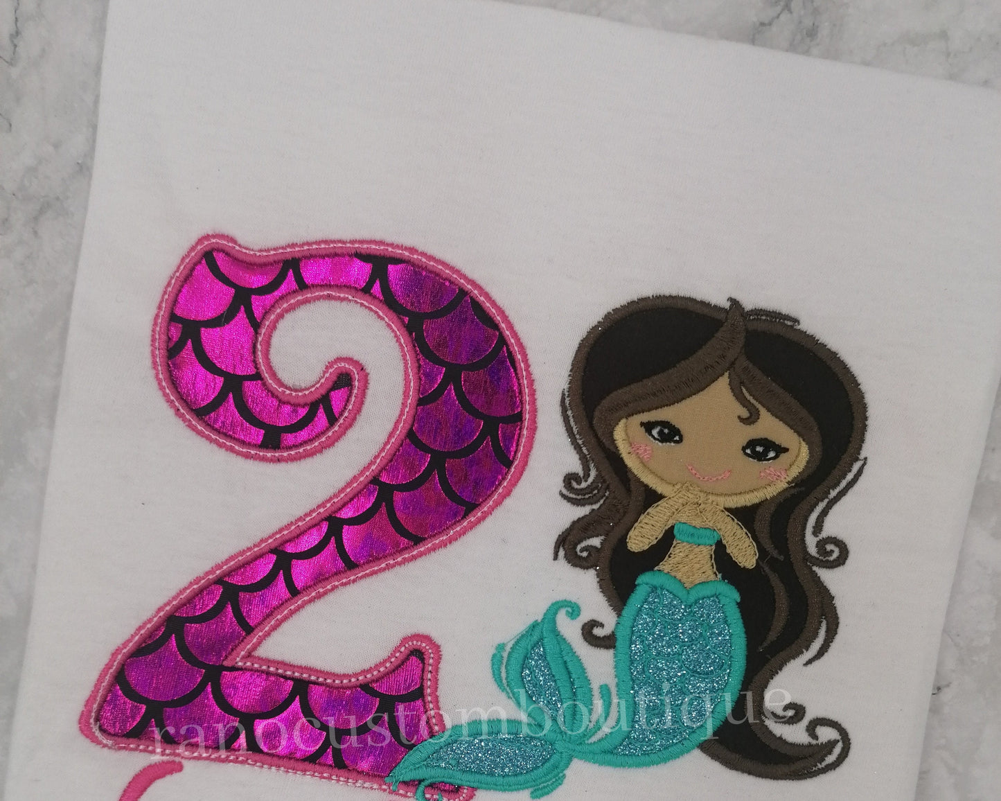 Undersea Mermaid Birthday Shirt, Mermaid Personalised Girls T-Shirt, Mermaid Birthday Shirt, Custom Girl Shirt Mermaid Party Shirt