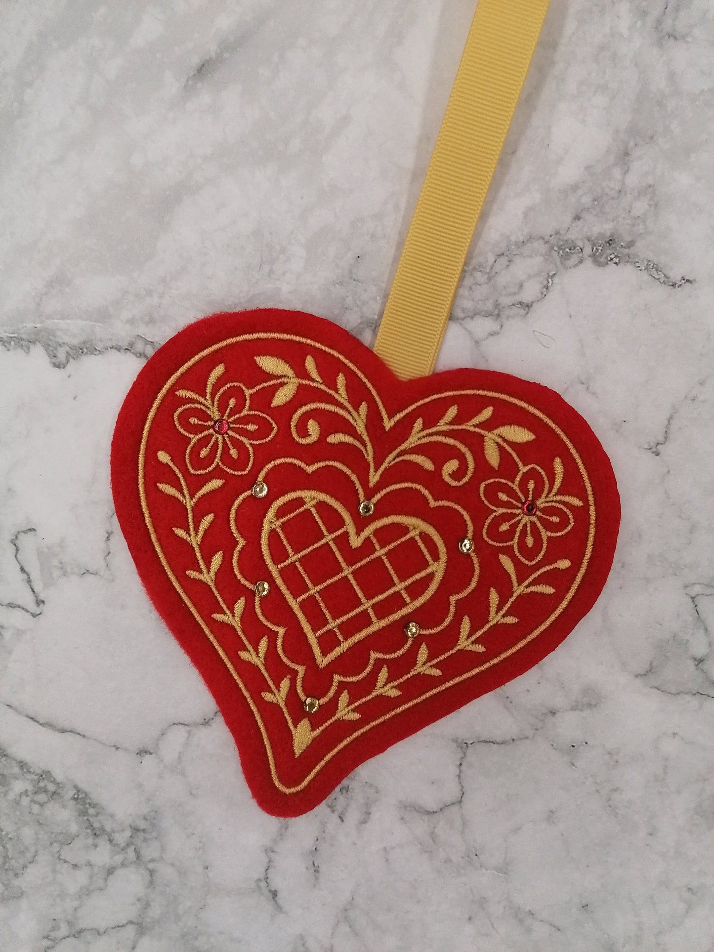 Festive Embroidered design, Festive Ornaments, Hanging Festive Decorations, Holiday Decorations