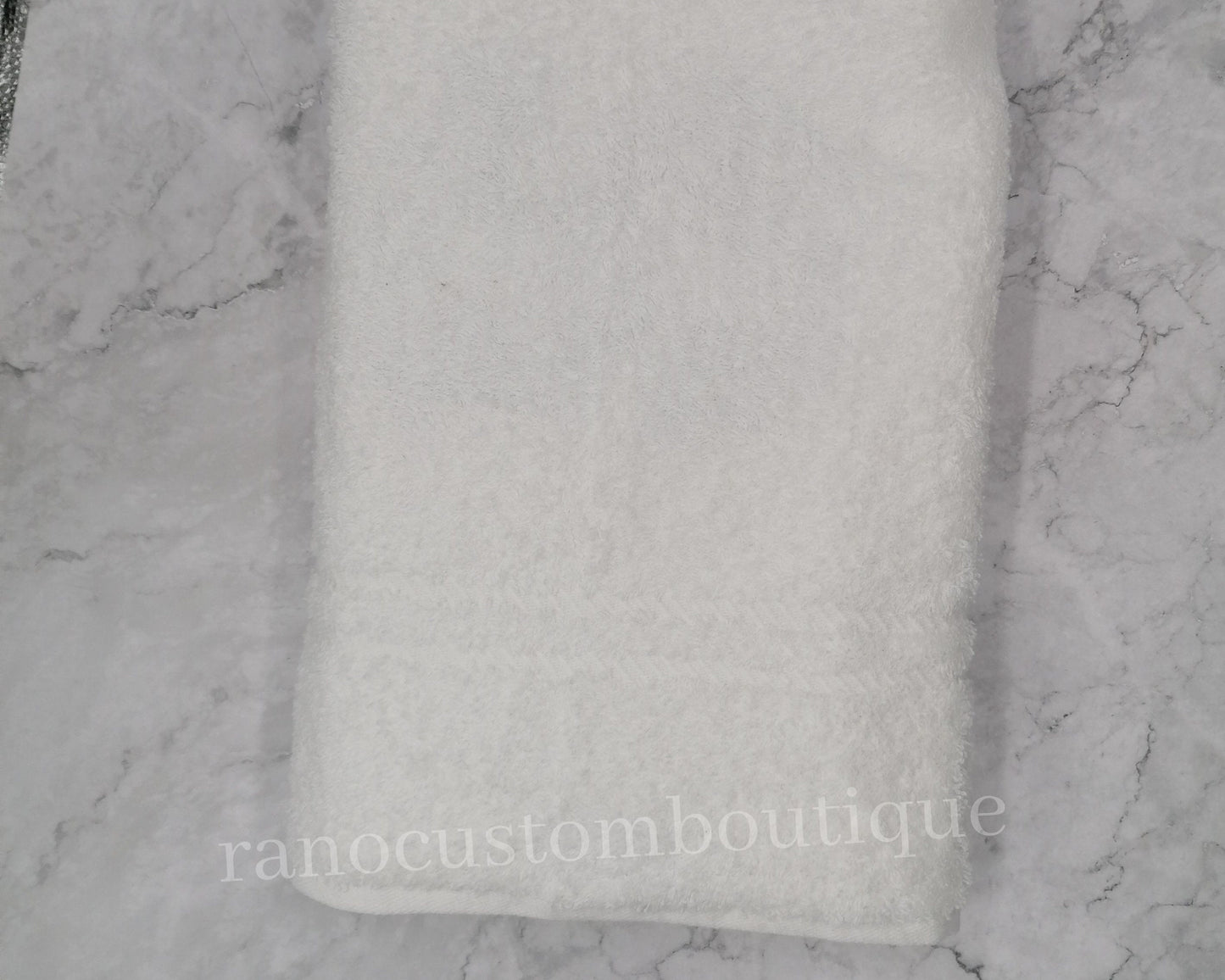 Personalized Embroidered Towel, Monogrammed Split Design Towel, Wedding Gifts, Custom Name Towel