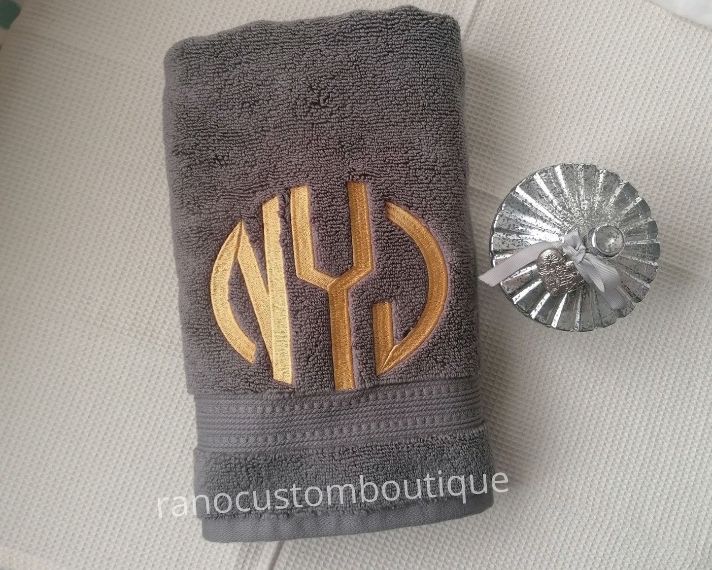 Personalised Embroidered Towel, Custom Towel, Monogram Towel, Embroidered Monogram Towel, Personalized Towel