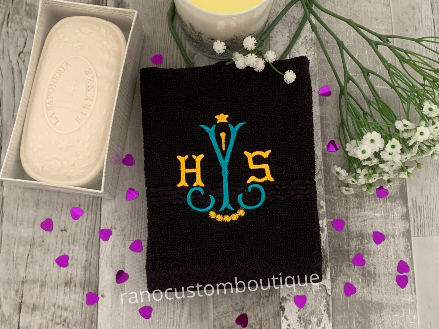 Personalized Embroidered Face Cloth, Monogrammed Towels, Embroidered Face towel, Wedding Gifts, Custom Name Towels