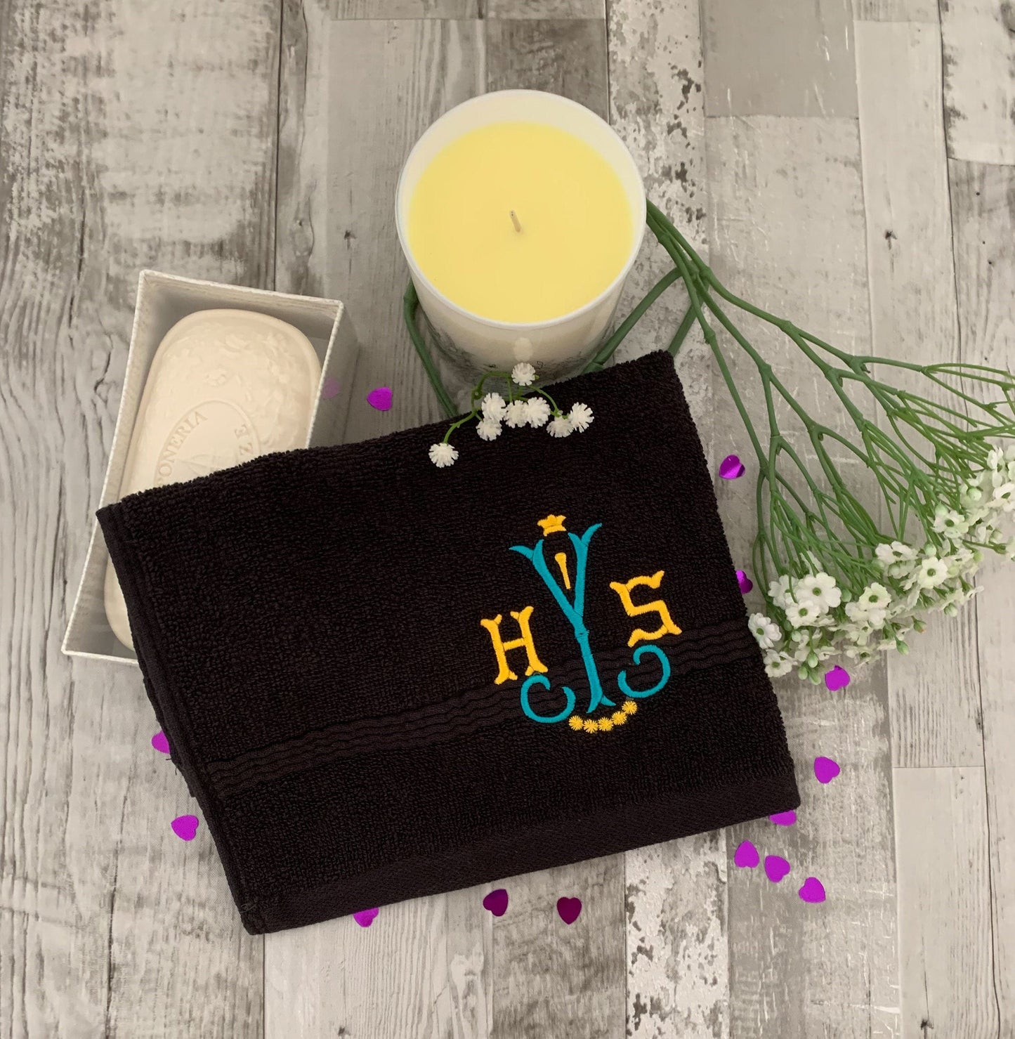 Personalized Embroidered Face Cloth, Monogrammed Towels, Embroidered Face towel, Wedding Gifts, Custom Name Towels