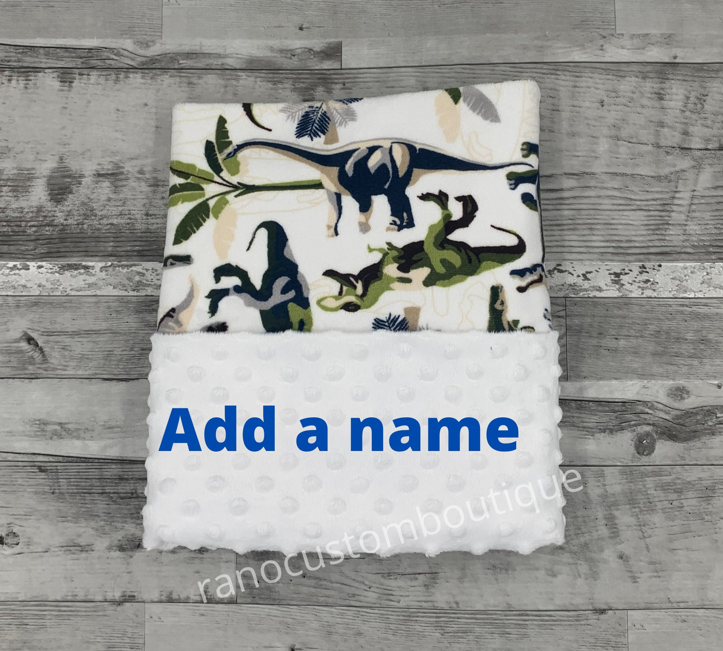 Dinosaur Lovey Blanket, Personalised Baby Lovey, Custom Boys Lovey, Plush Cuddly Lovey Blanket