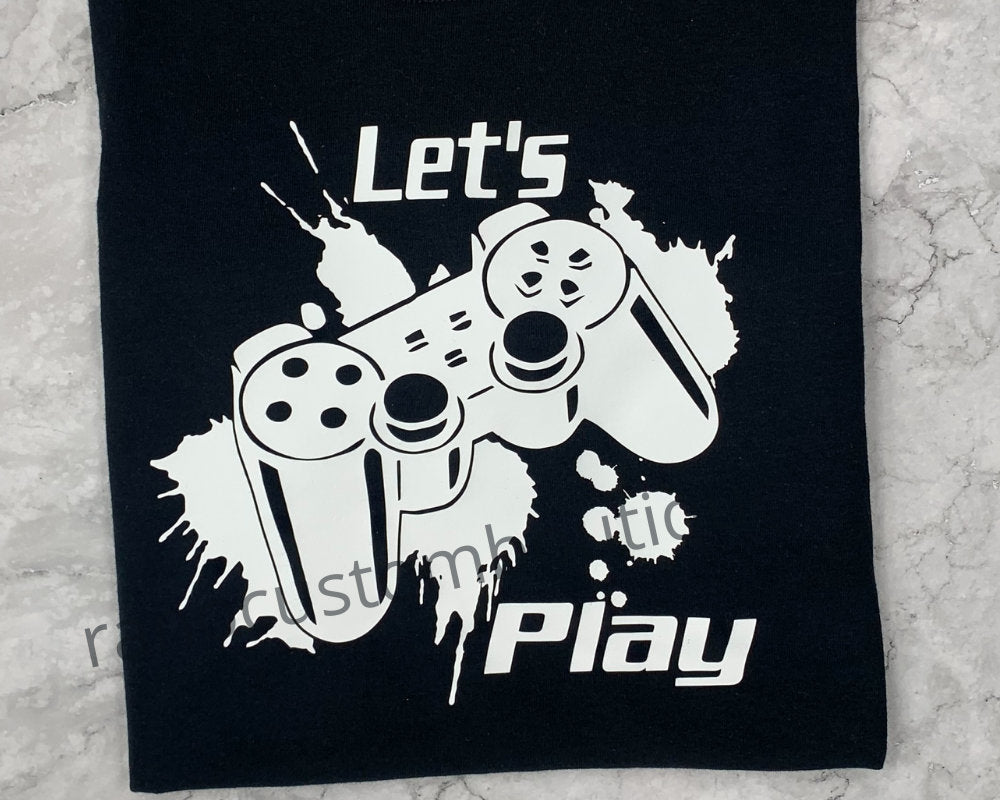 Heat-Pressed Boys Shirt, Boy's Clothing, Game Console Shirt, Heat-Pressed Design