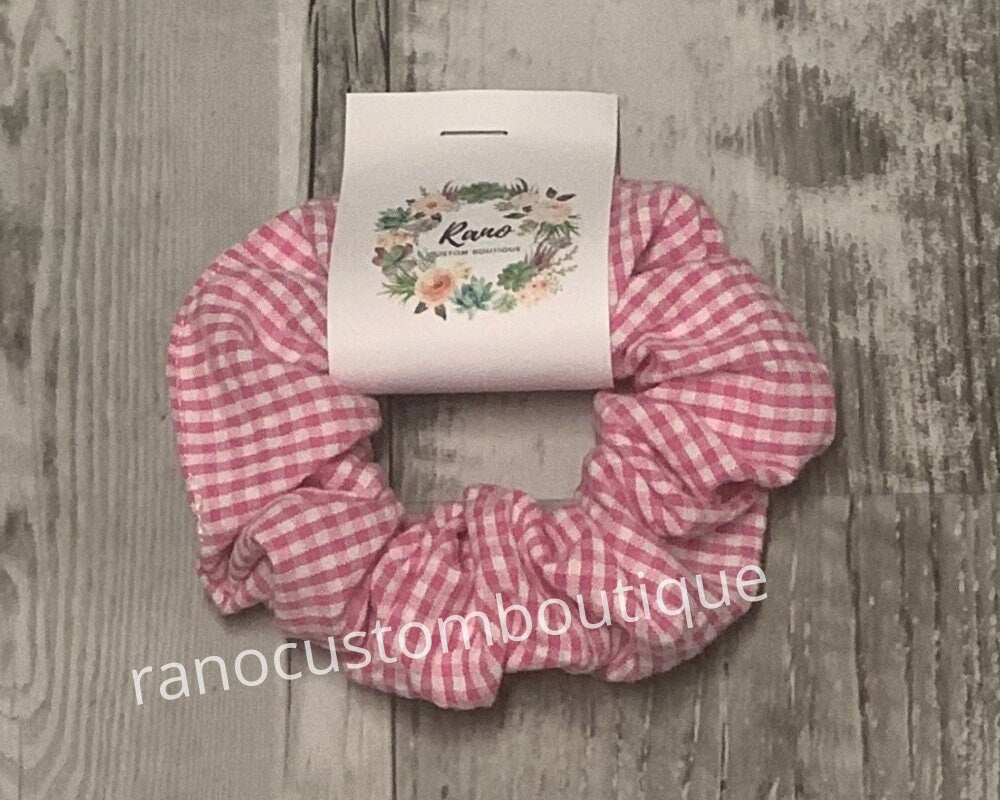 Girls Satin Scrunchie, Pink Scrunchie, Grey butterfly Scrunchie, Hair Accessory,Hair Tie, Birthday Gift For Girls