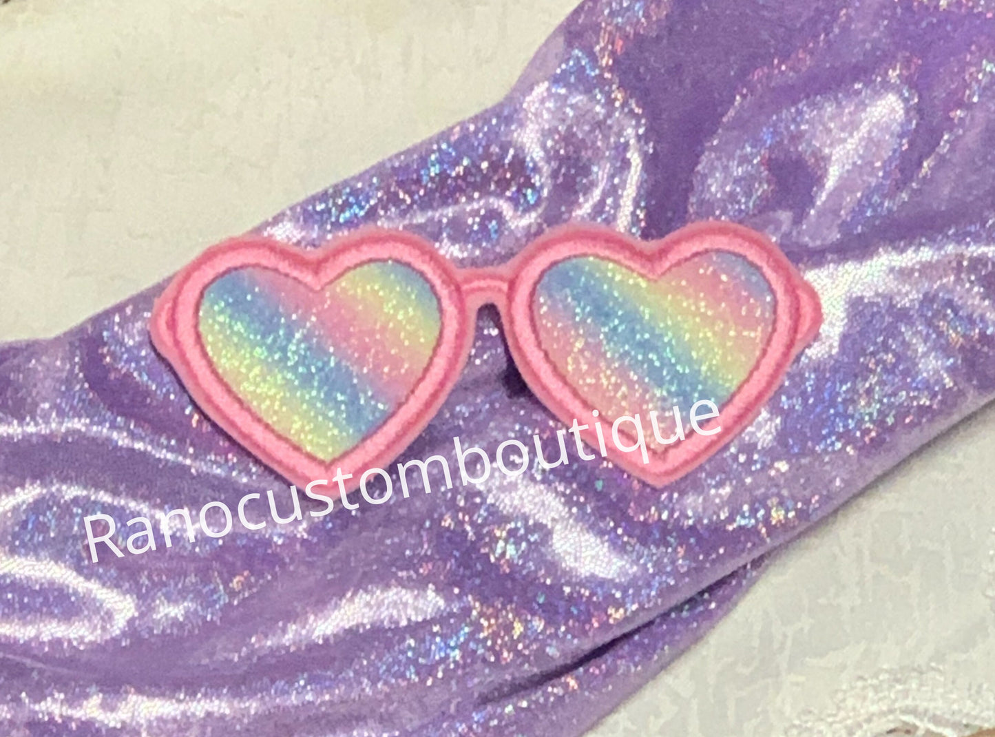 Rainbow Glasses Iron On Patch, Embroidery Rainbow Glasses Patch, Backpack Patch, Jackets, Bags Patch