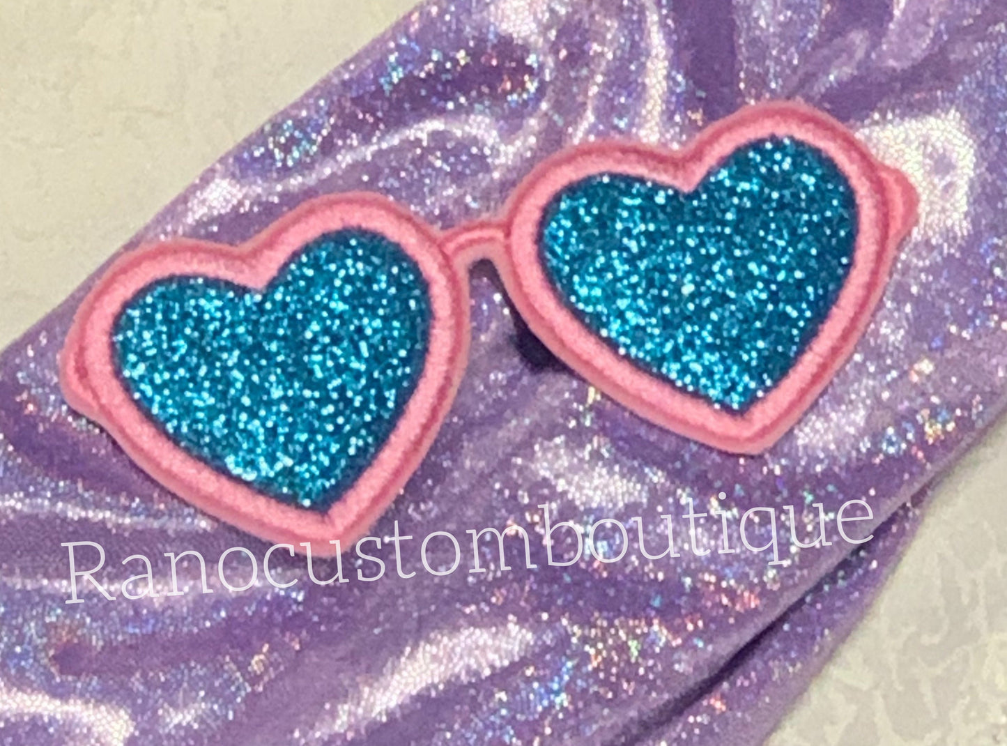 Blue Glasses Iron On Patch, Embroidery Blue Glasses Patch, Backpack Patch, Jackets, Bags Patch