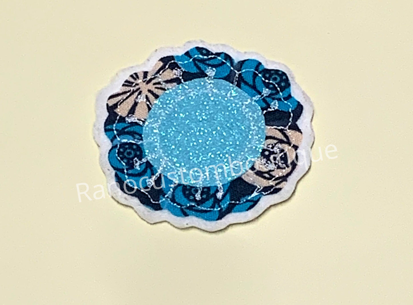 Applique Stitched Patch, Free Motion Floral Iron On Patch, Flower Patch, Backpack Patch, Jackets