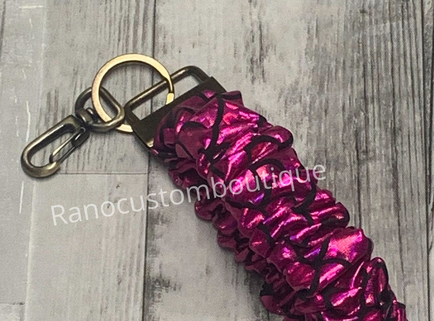 Keyfob Satin Scrunchie Keychain, Scrunchie Wristlet Key Holder, Handmade Wristlet Scrunchie, Woman's Gif, Bridesmaid Gift, Gift For Her