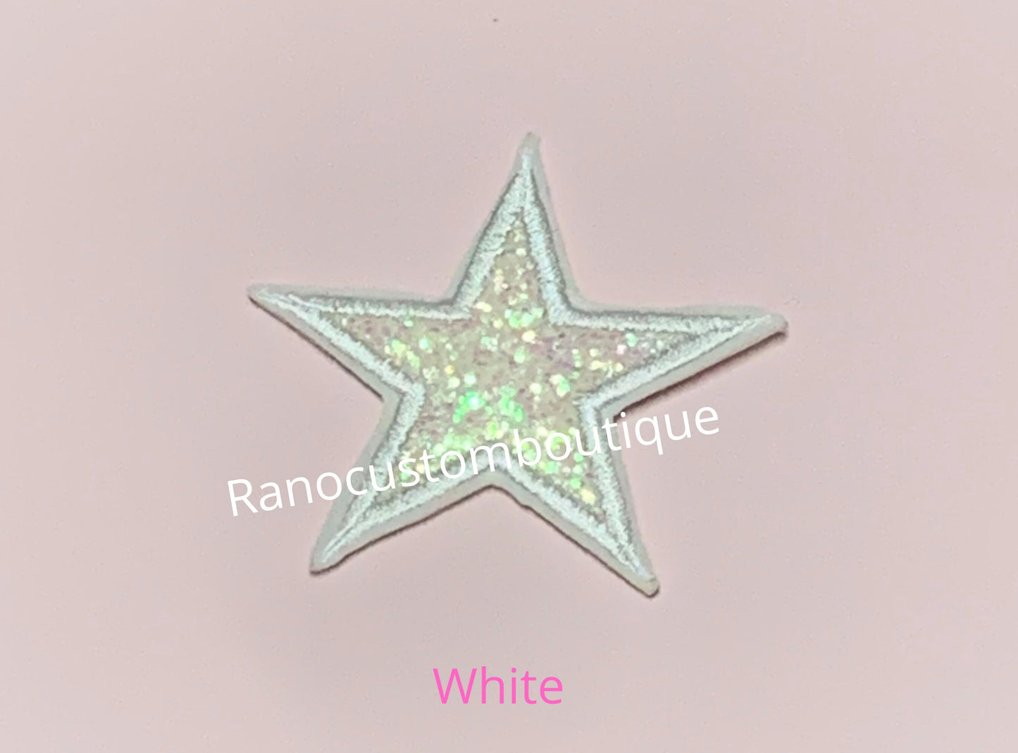 Embroidered Star Patch, Iron On Patch, Glitter Star Patch, Embroidery Applique Patch, Backpack Patch, Jackets, Bags Patch