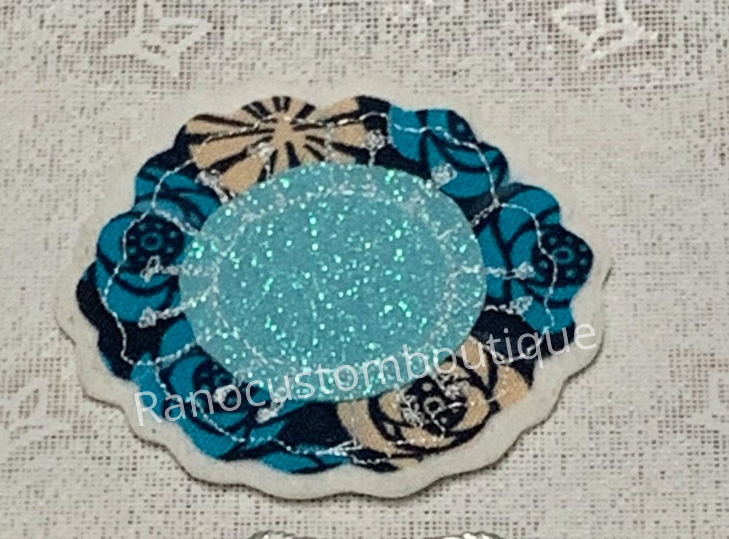 Applique Stitched Patch, Free Motion Floral Iron On Patch, Flower Patch, Backpack Patch, Jackets