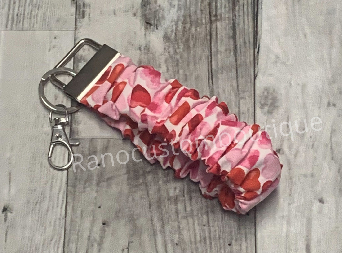 Keyfob Satin Scrunchie Keychain, Scrunchie Wristlet Key Holder, Handmade Wristlet Scrunchie, Woman's Gift, Bridesmaid Gift, Gift For Her