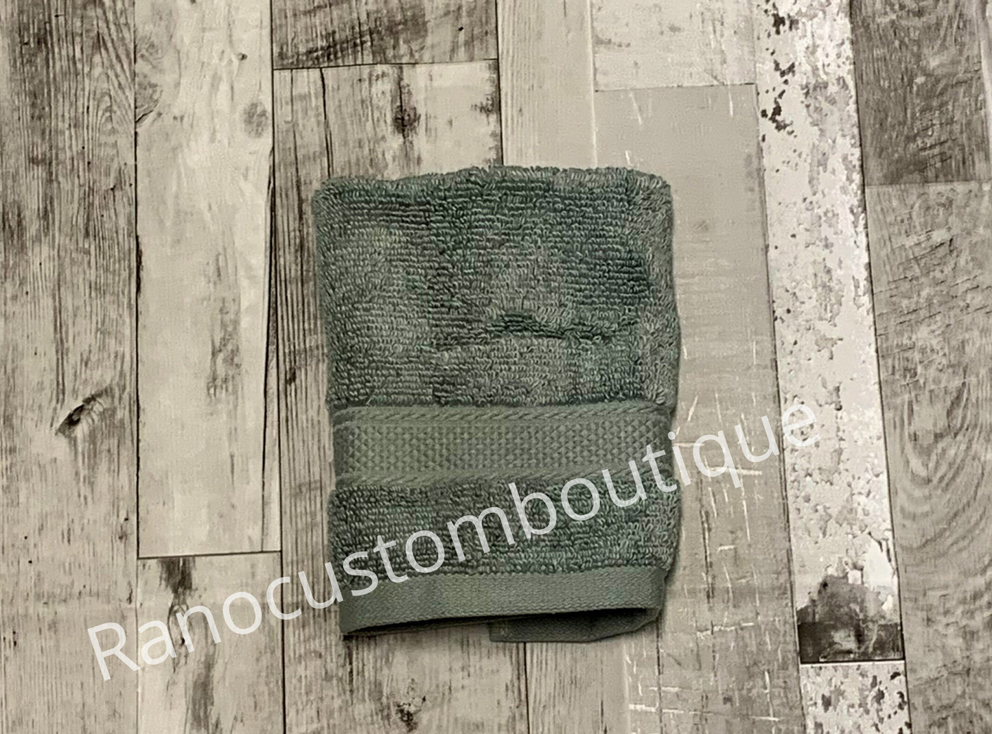 Personalised Embossed Face Towel, Monogrammed Face Cloth, Bathroom Decor, Custom elegant Towel Design, Wedding Gifts