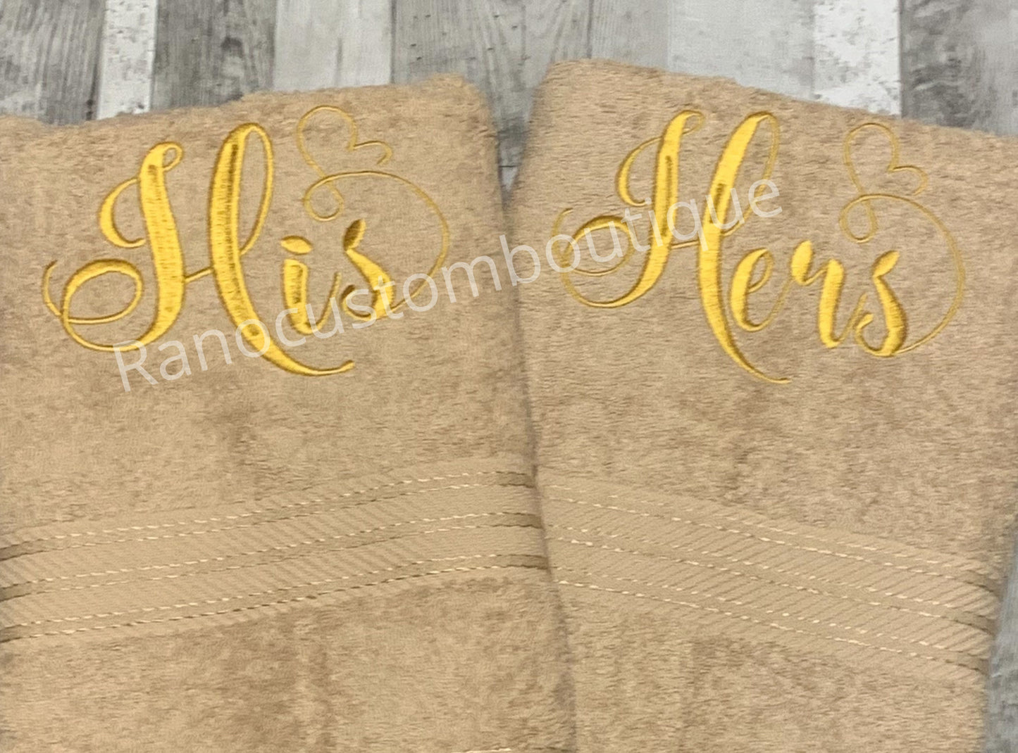 Personalised luxury Wedding Towel Set, Embroidered Engagement Gift Set, His And Hers Couple Gifts, Anniversary Gift Towels