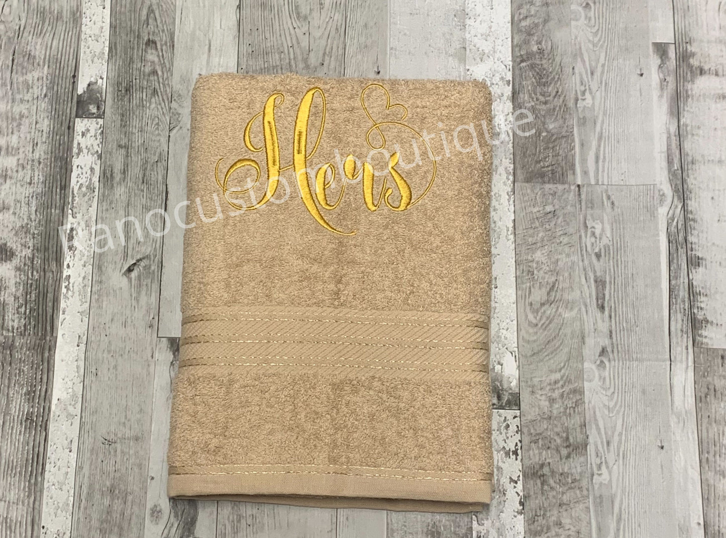 Personalised luxury Wedding Towel Set, Embroidered Engagement Gift Set, His And Hers Couple Gifts, Anniversary Gift Towels