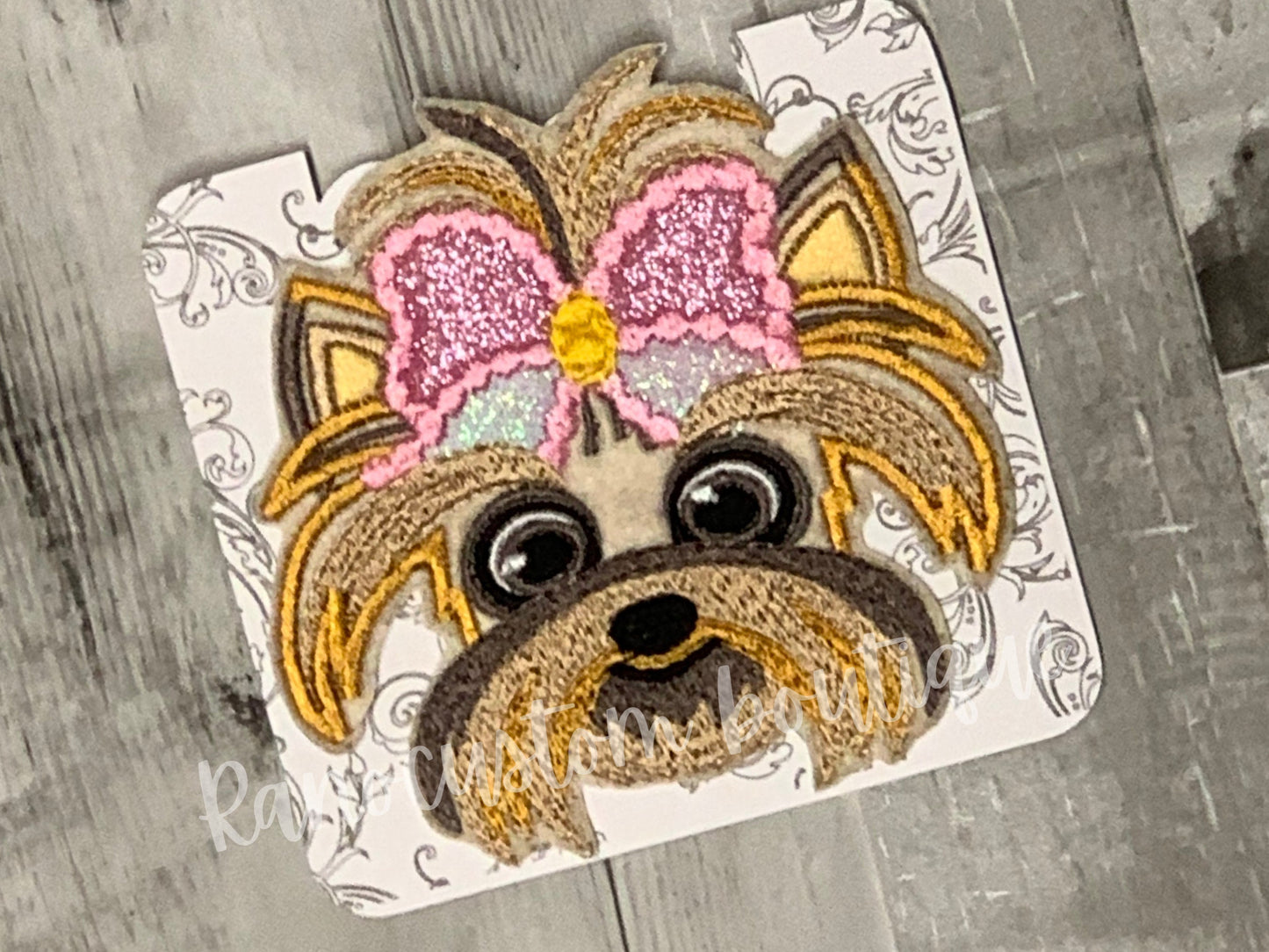 Embroidered Patch, Iron On Patch, Glitter Dog Patch, Embroidery BowBow Patch, Backpack Patch, Jackets, Bags Patch.