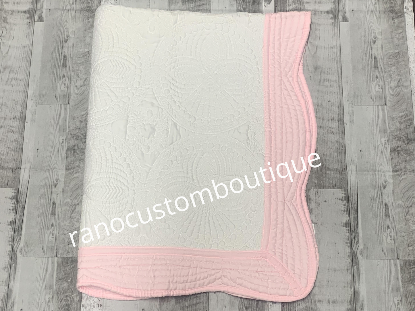 Personalised Baby Girl Elephant Heirloom Blanket, Baby Blanket, Custom Embroidered Girl's Blanket, Baby Shower Gift