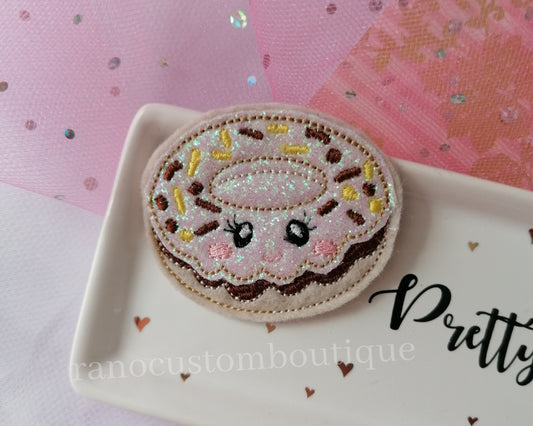 Coffee Embroidered Felt Design, Embroidered Fruit Design, Popsicle Feltie, Doughnut Embroidered Embellishments, Embroidered Design