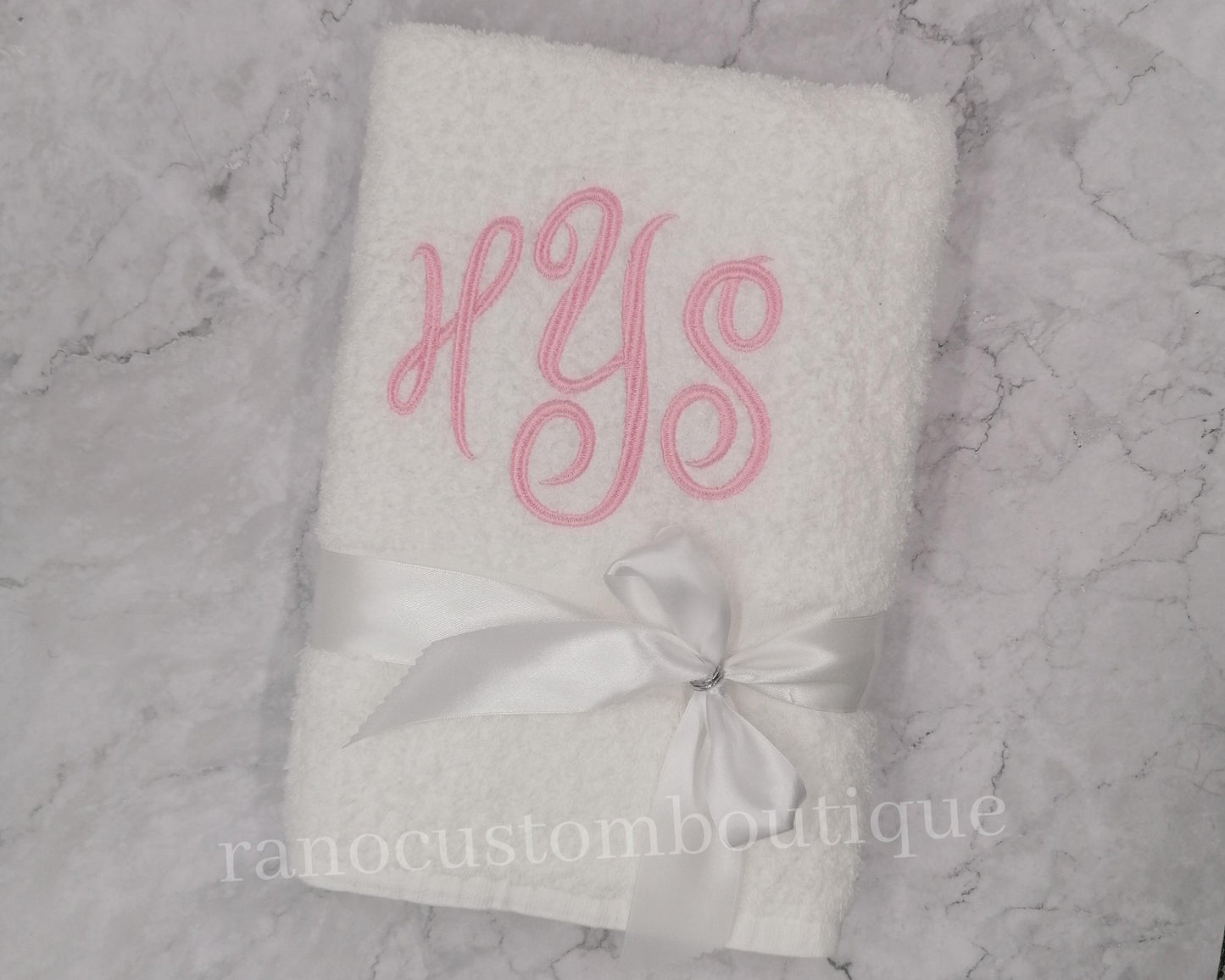 Personalized Embroidered Towel, Monogrammed Towel, Embroidered Design, Wedding Gifts, Custom Name Towel