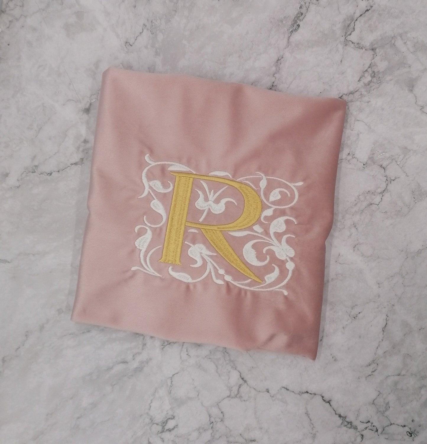 Personalised Embroidered Luxury Pillowcase, Luxury Design, Monogrammed Pillowcase, Monogrammed Gift