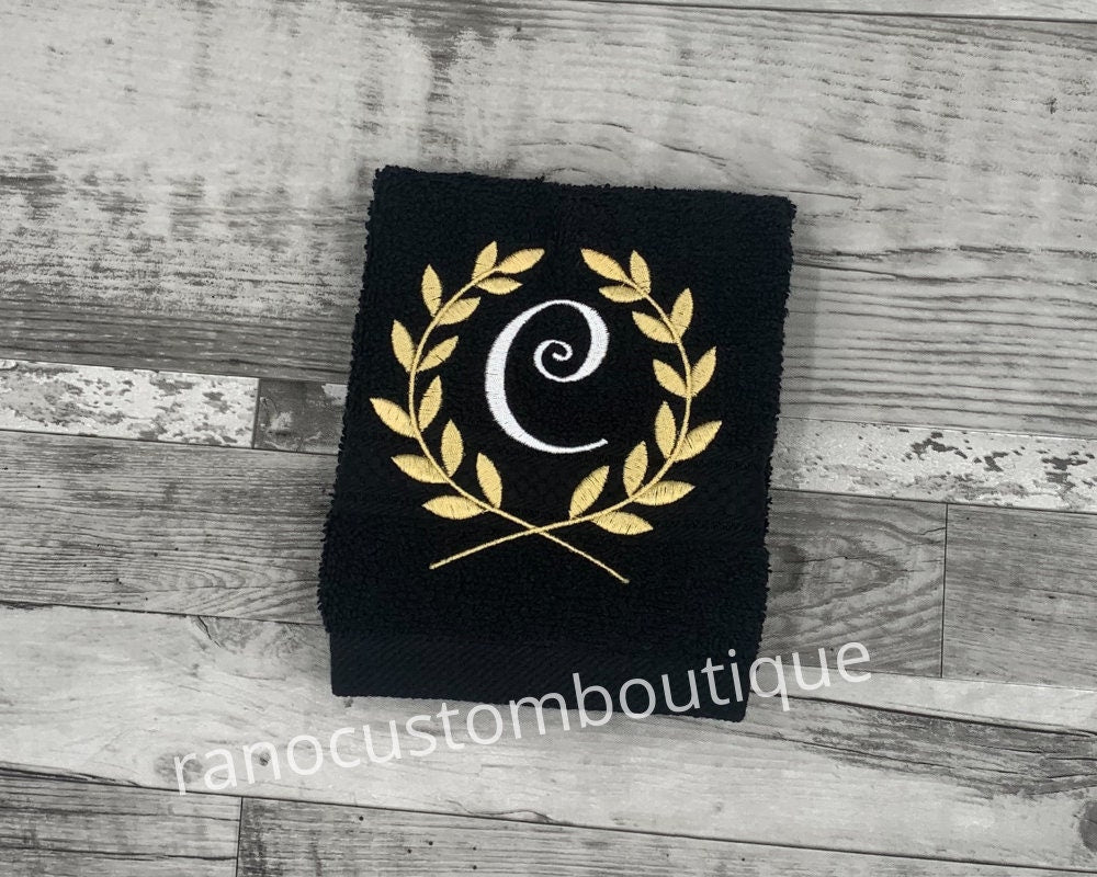 Personalised Embroidered Face Towel,Custom Monogram Towel, Monogram Font, Luxury Monogram Towel Gift,Monogram Wedding Gift