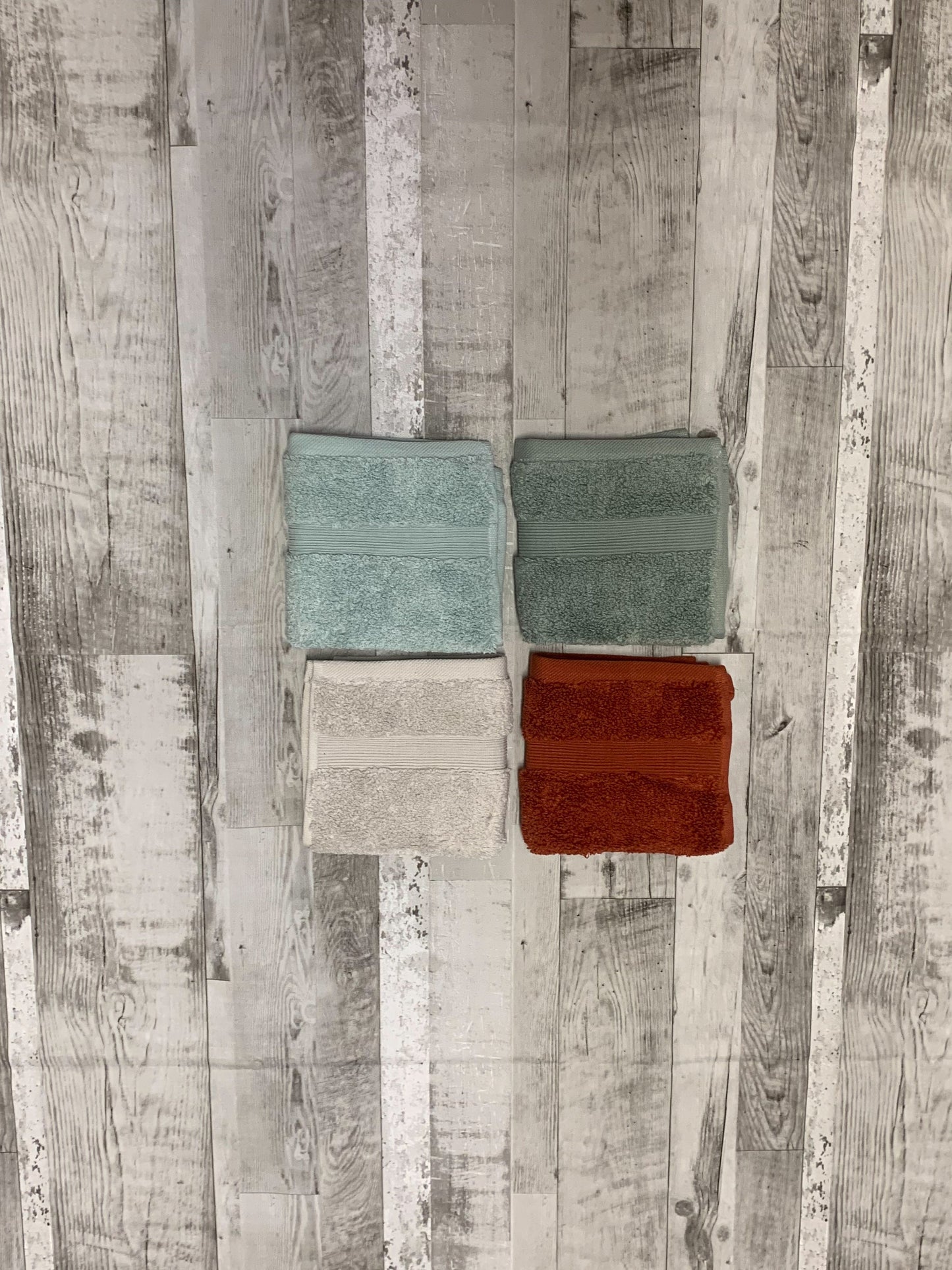 Monogrammed Split Flourish Towel, Embroidered Face towel, Personalised Wedding Gift, Custom Name Towels