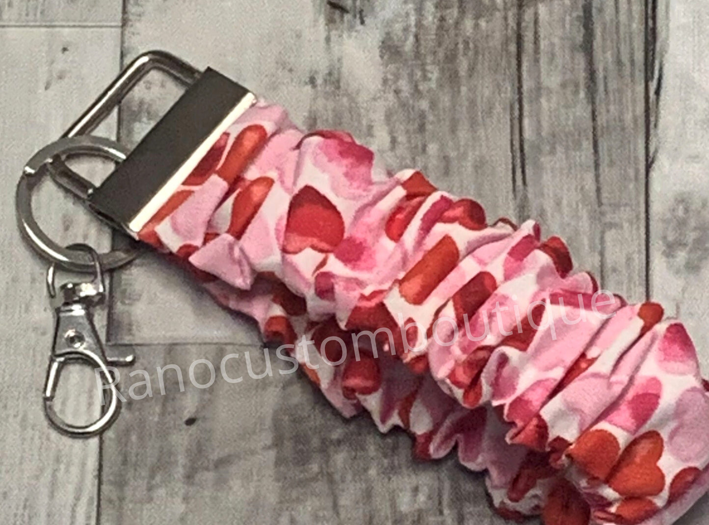 Keyfob Satin Scrunchie Keychain, Scrunchie Wristlet Key Holder, Handmade Wristlet Scrunchie, Woman's Gift, Bridesmaid Gift, Gift For Her