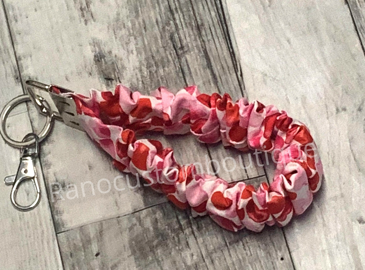 Keyfob Satin Scrunchie Keychain, Scrunchie Wristlet Key Holder, Handmade Wristlet Scrunchie, Woman's Gift, Bridesmaid Gift, Gift For Her