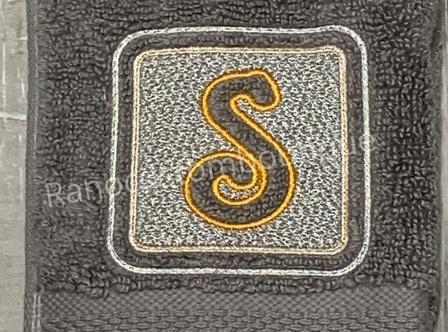 Personalised Embossed Face Towel, Monogrammed Face Cloth, Bathroom Decor, Custom elegant Towel Design, Wedding Gifts