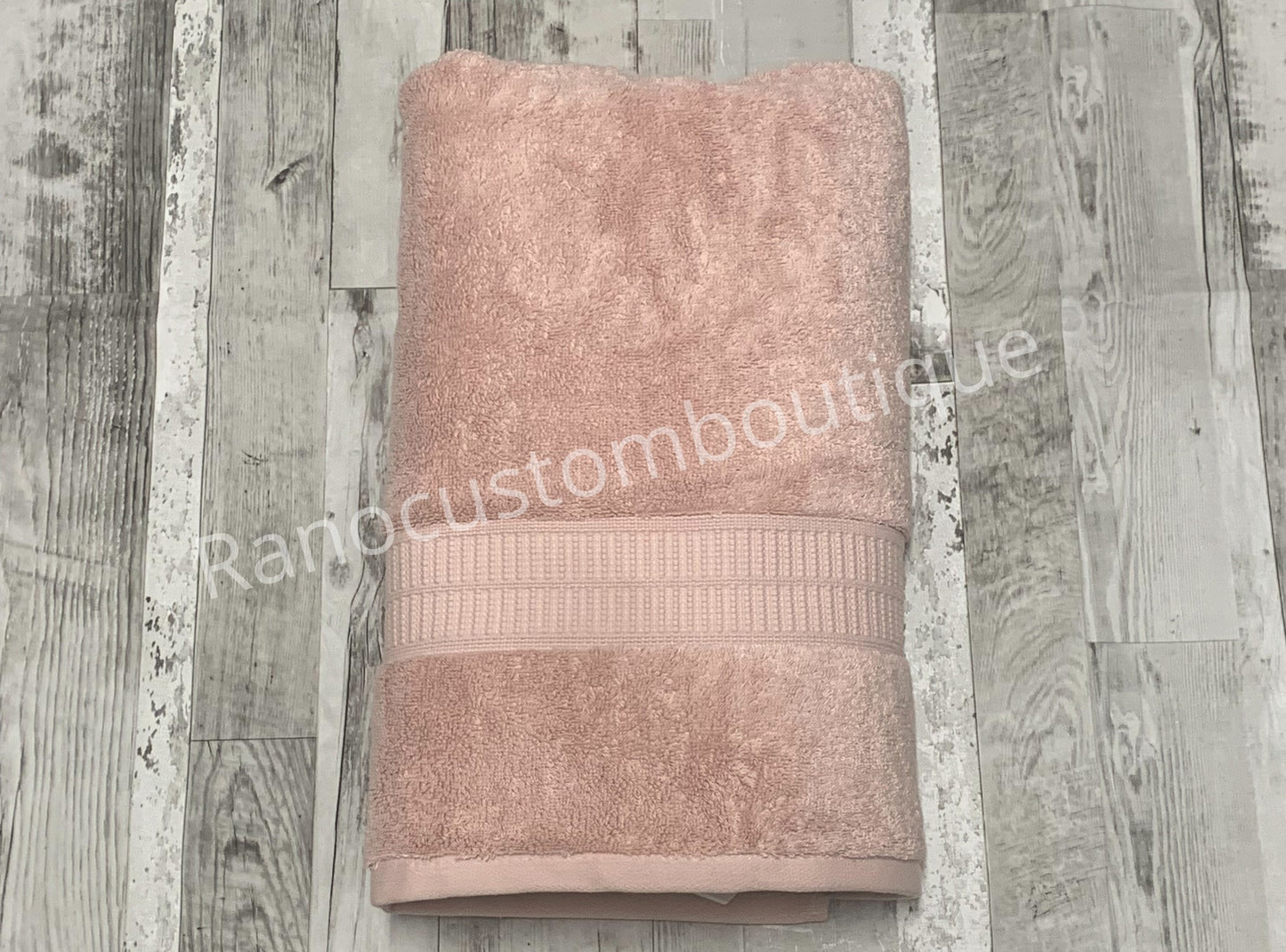 Monogrammed Blush Towel,Personalised Bath Towel , Wedding Gift Towel, Graduation Gift,Anniversary Gift Towel