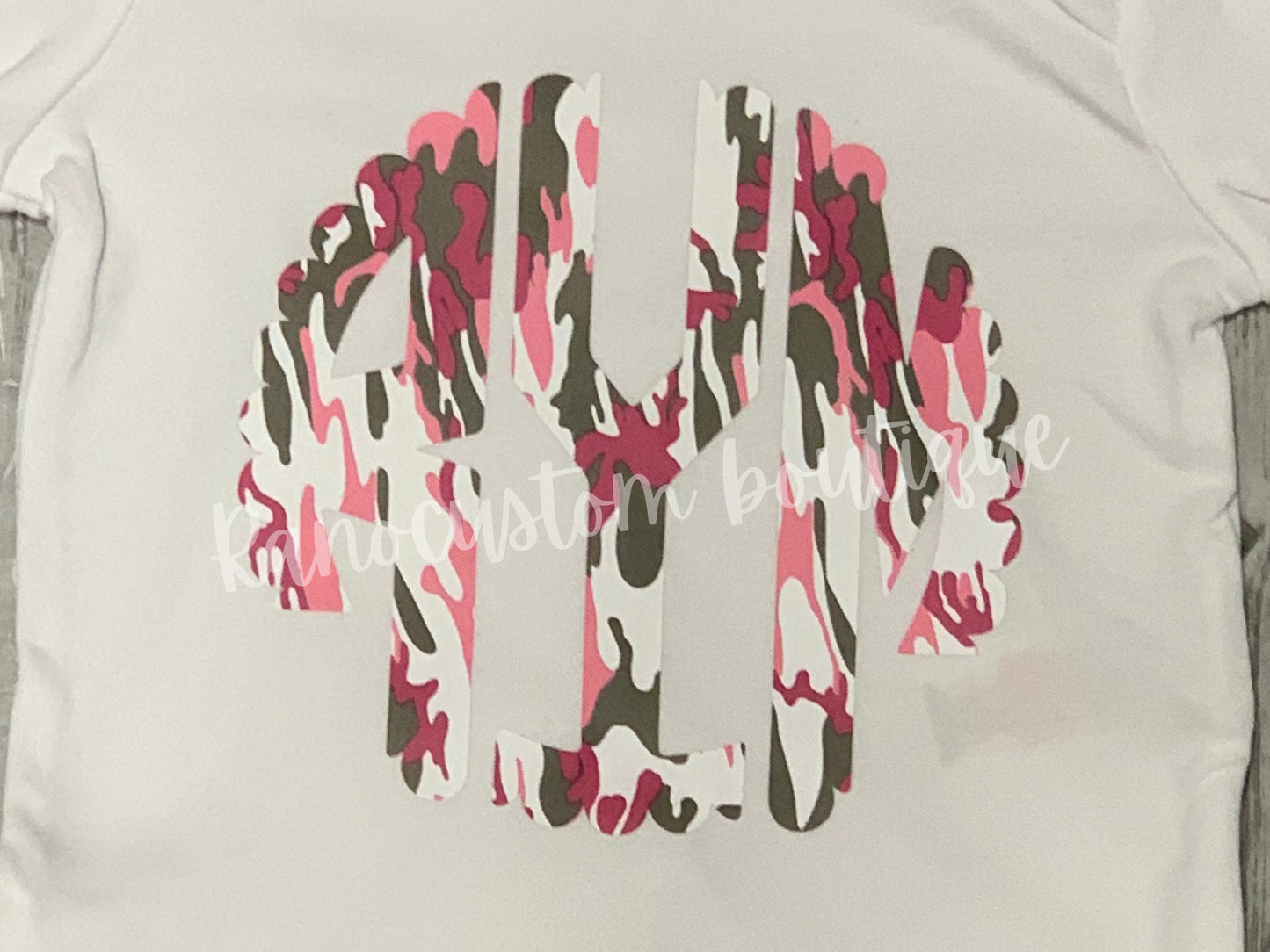 Monogrammed Girls Shirt, Custom Girls T-shirt, Personalised Monogram Shirt, Personalised HTV Shirts